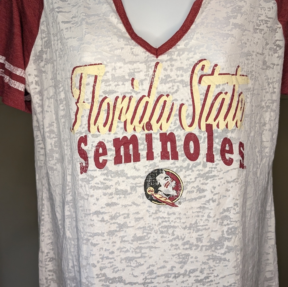 Campus Heritage Florida State Seminoles Tee Deep V Neck - Picture 5 of 6